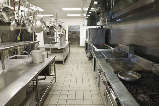 Empty commercial kitchen