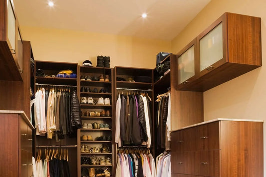 A luxury walk-in closet