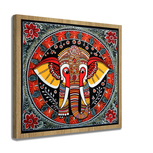 Elephant In Headdress Swadesh Art Studio