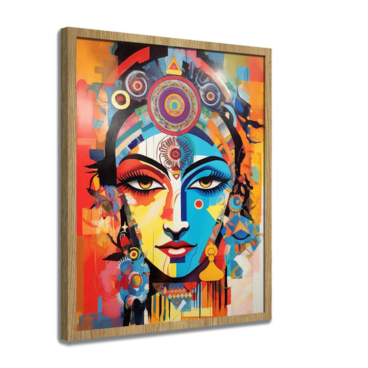 Colorful Cultural Portrait Swadesh Art Studio