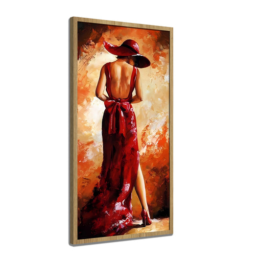 Elegant Red Dress Swadesh Art Studio