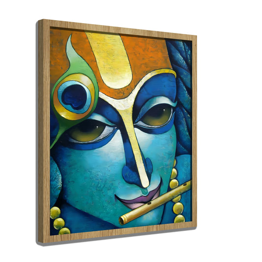 Blue-Faced Flute Player Swadesh Art Studio
