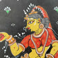 Krishna with Gopi pattchitra painting wallart.love