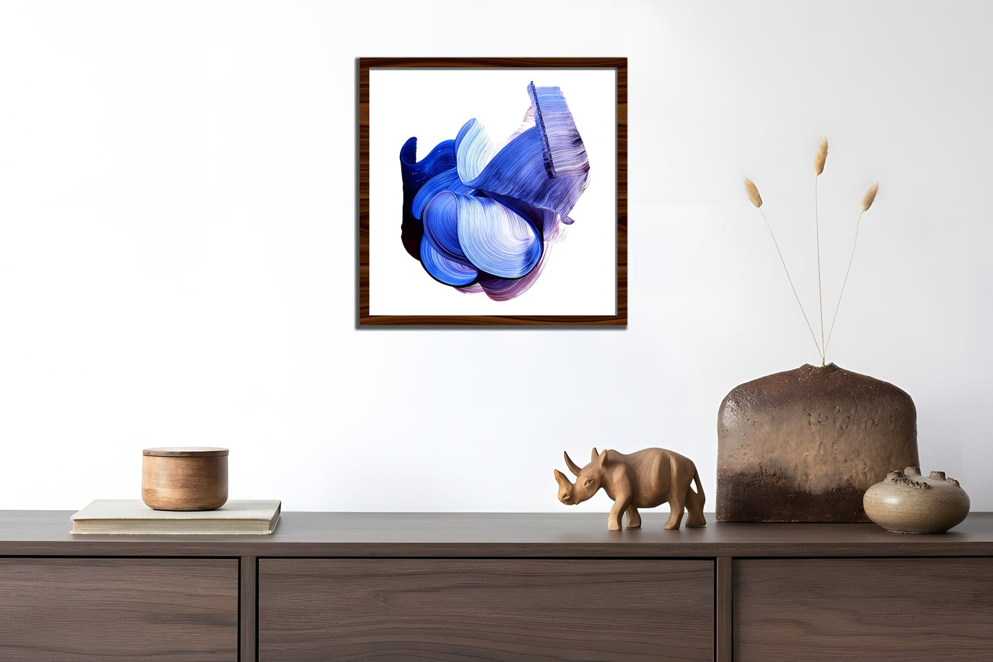 Abstract Blue And Purple Blend Swadesh Art Studio